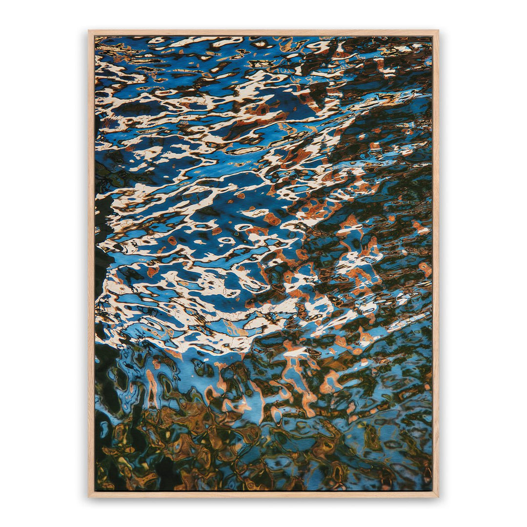 Reflecting Blue By Geoffrey Baris - 36"X48" - White Oak