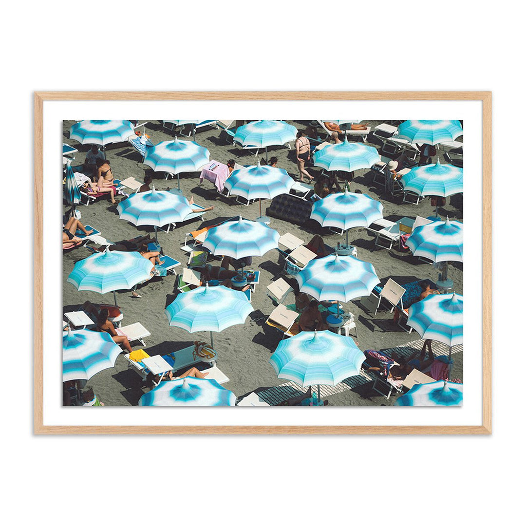 Atrani Umbrellas By Natalie Obradovich - 24"X18" - White Oak