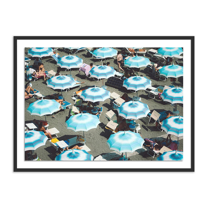 Atrani Umbrellas By Natalie Obradovich - 48"X36" - Black Maple