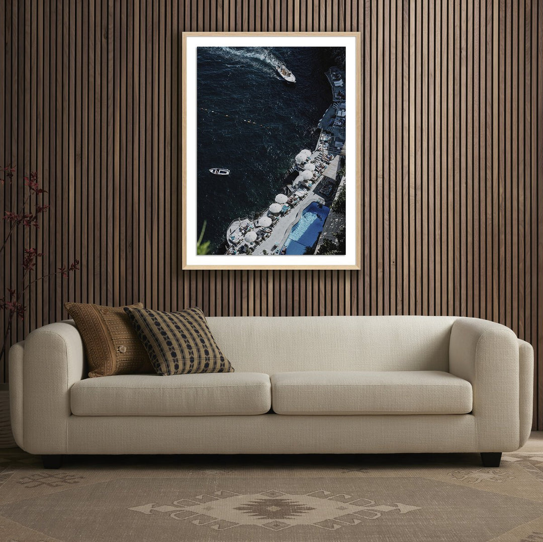 Boat To Santa Caterina By Natalie Obradovich - 30"X40" - White Oak