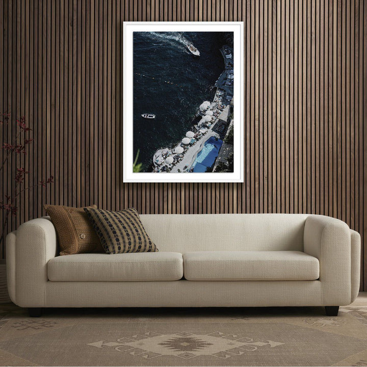 Boat To Santa Caterina By Natalie Obradovich - 30"X40" - White Maple