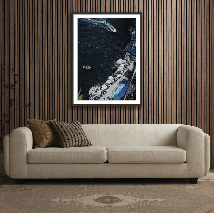 Boat To Santa Caterina By Natalie Obradovich - 30"X40" - Black Maple