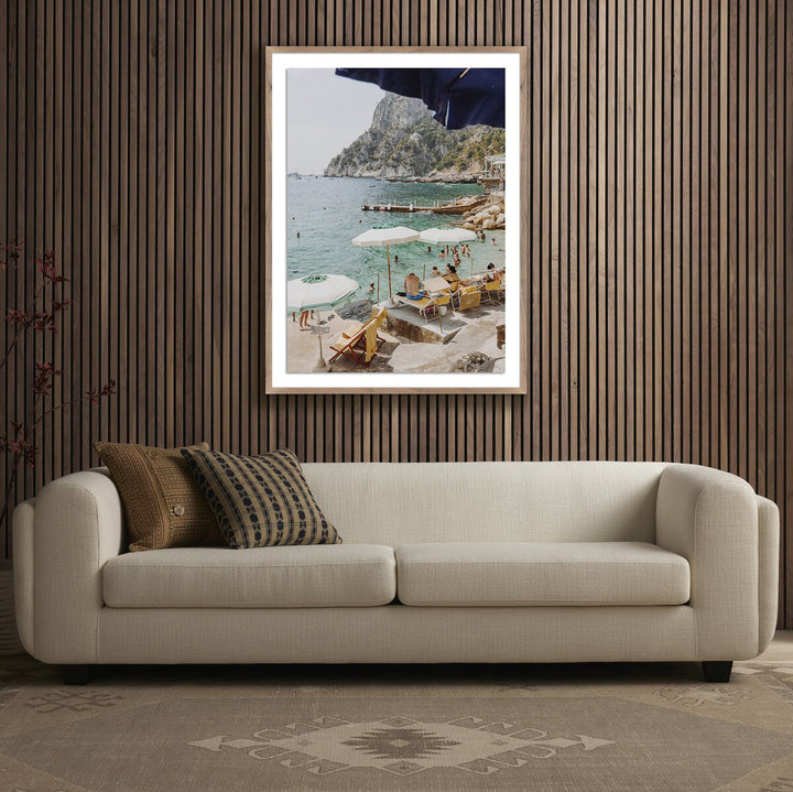 Canzone Del Mare By Natalie Obradovich - 30"X40" - Rustic Walnut