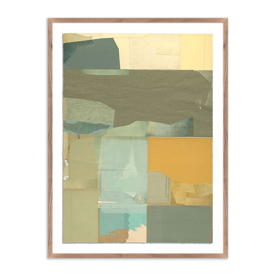 Wall Art Orange By Amy Berlin - 24"X32" - Rustic Walnut