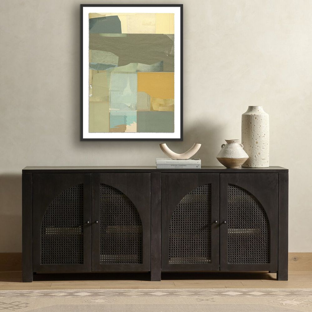 Wall Art Orange By Amy Berlin - 30"X40" - Black Maple