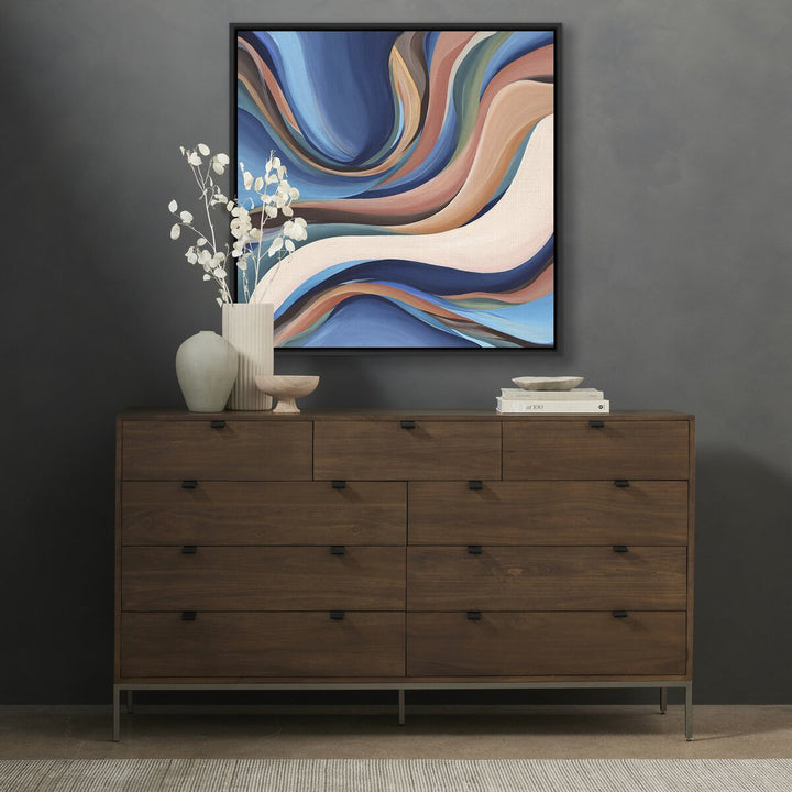 Forward Flow By Ahn Hee Strain - 40"X40" - Black Maple