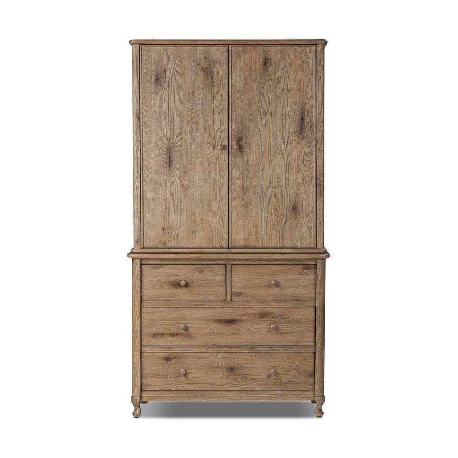 Dressers & Chests Pika Armoire - Weathered Oak Veneer
