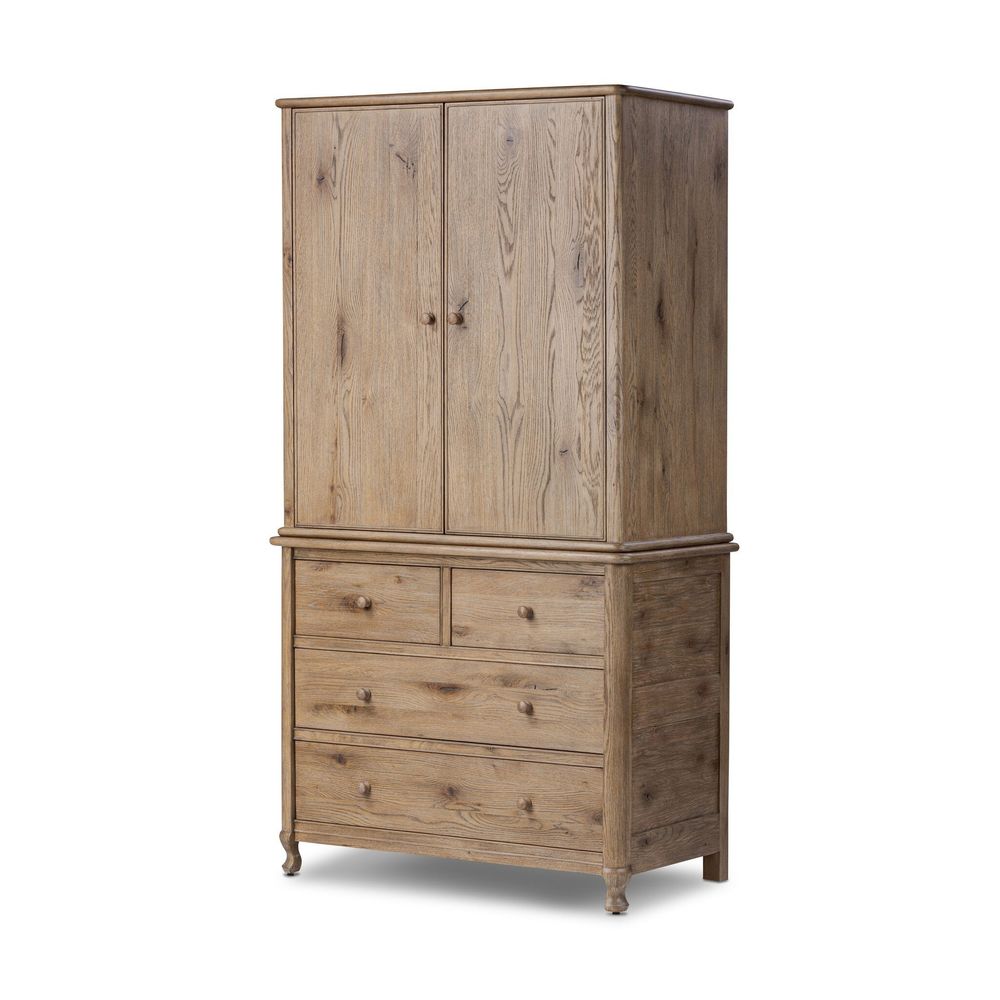 Dressers & Chests Pika Armoire - Weathered Oak Veneer