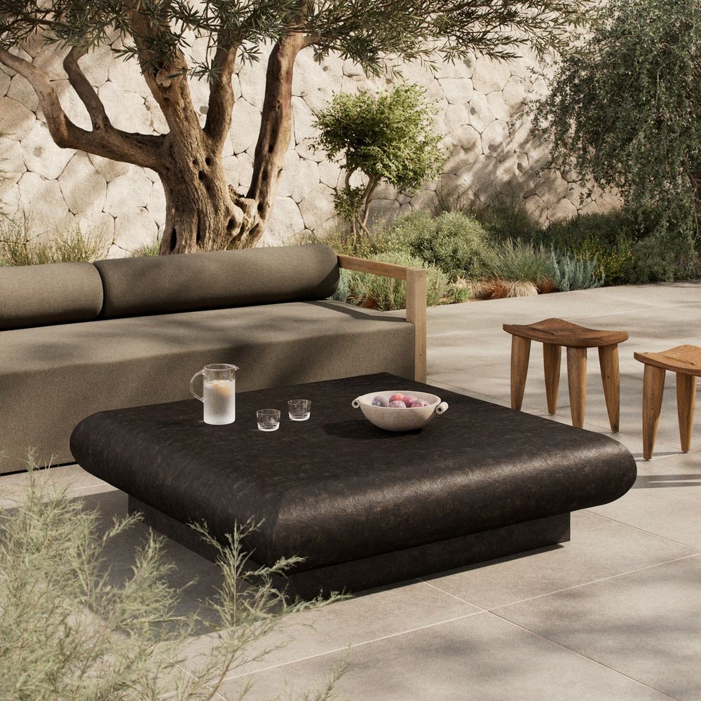 Outdoor Coffee Tables Ambra Outdoor Coffee Table - Distressed Bronze