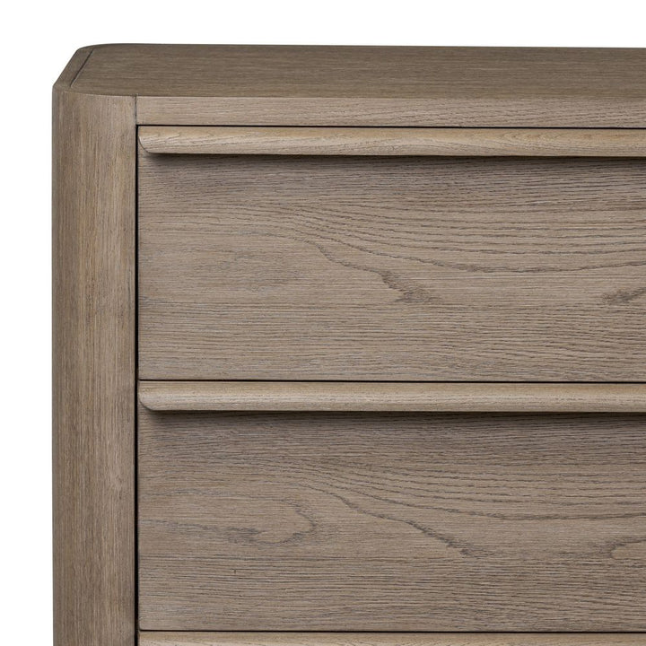 Primrose 6 Drawer Dresser - Natural Flat Oak Veneer