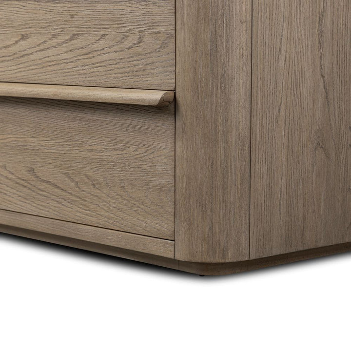 Primrose 6 Drawer Dresser - Natural Flat Oak Veneer