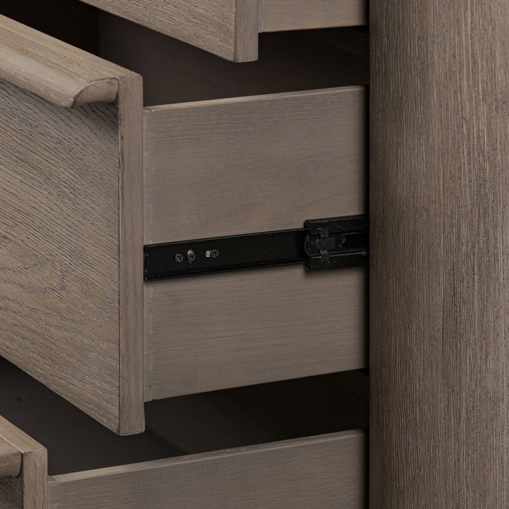 Primrose 6 Drawer Dresser - Natural Flat Oak Veneer