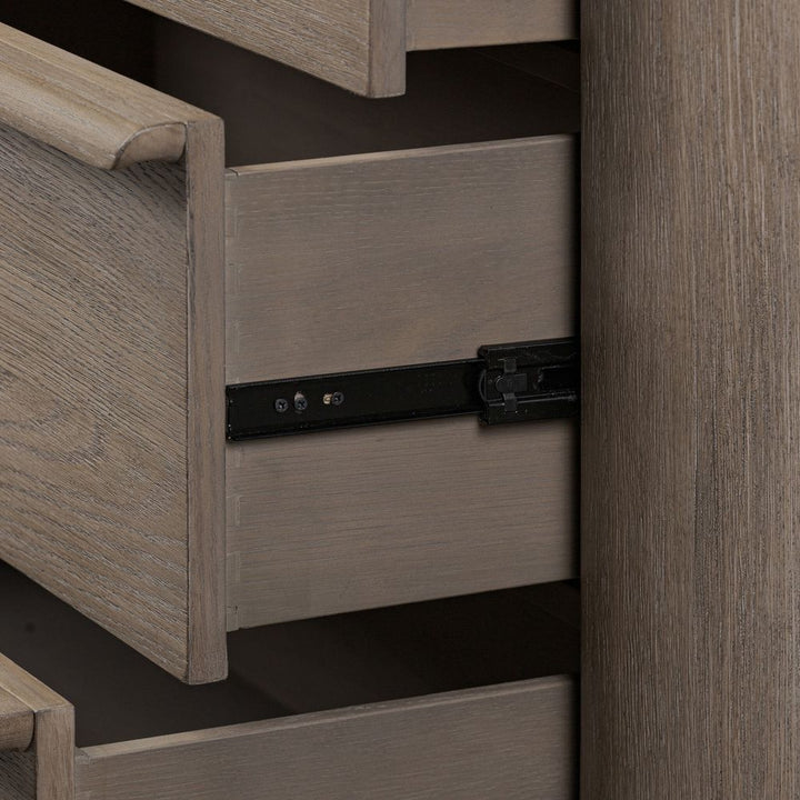 Primrose 6 Drawer Dresser - Natural Flat Oak Veneer