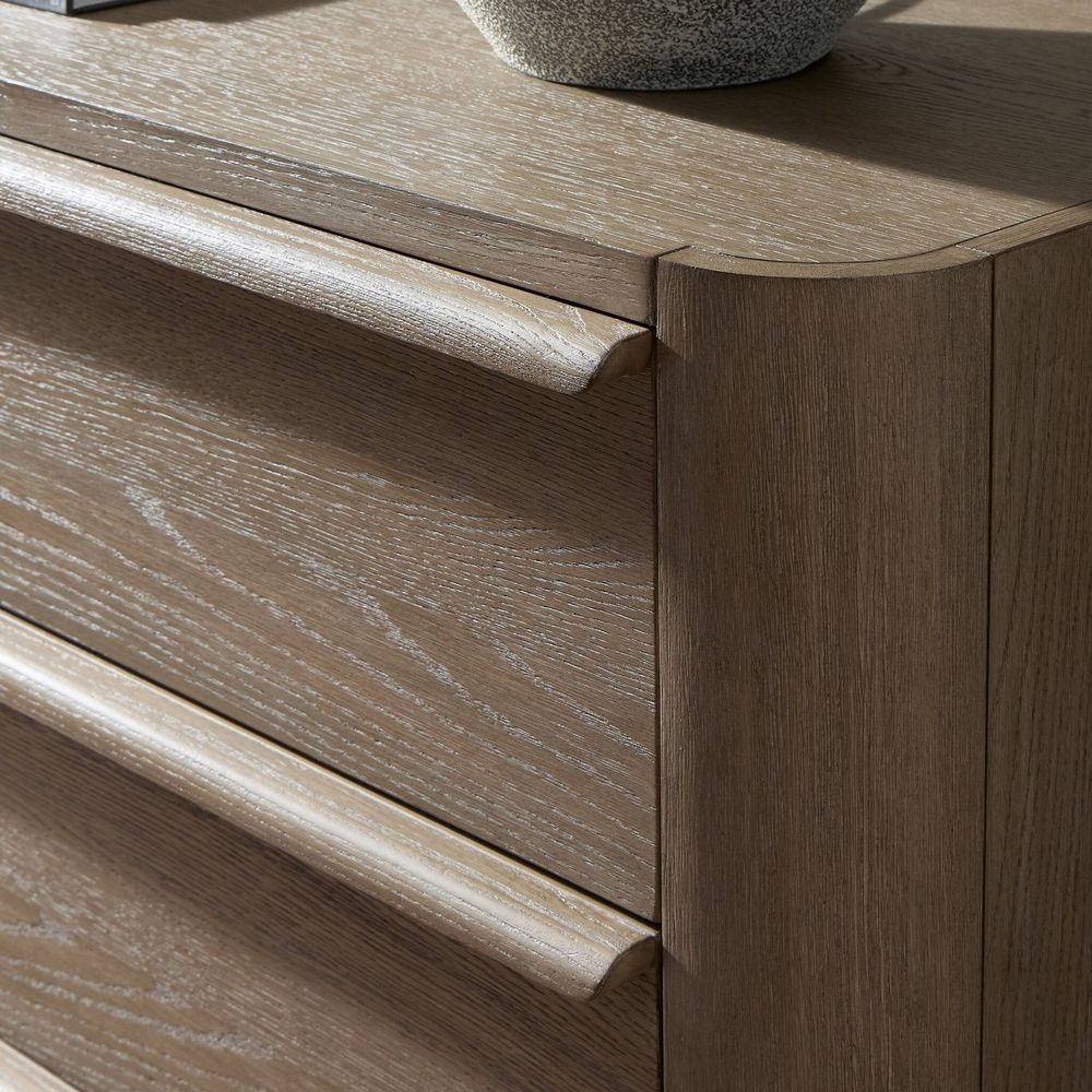 Primrose 6 Drawer Dresser - Natural Flat Oak Veneer