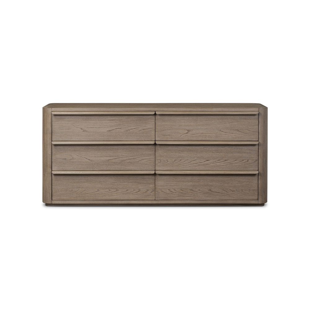 Dressers & Chests Primrose 6 Drawer Dresser - Natural Flat Oak Veneer