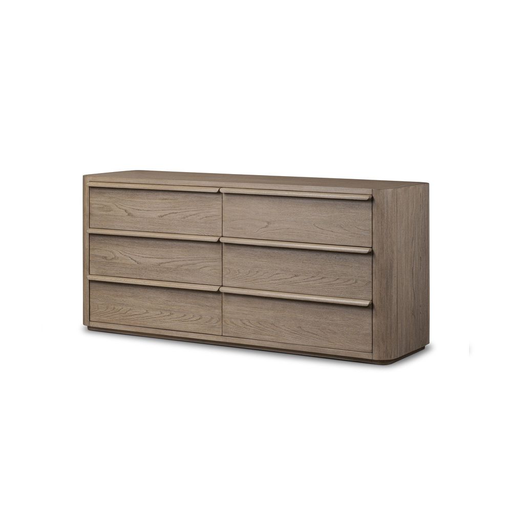 Dressers & Chests Primrose 6 Drawer Dresser - Natural Flat Oak Veneer