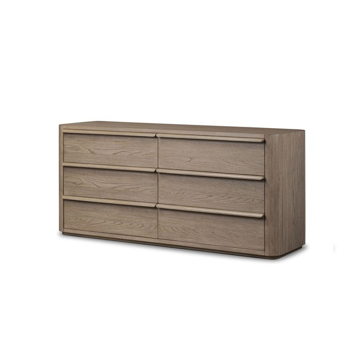 Dressers & Chests Primrose 6 Drawer Dresser - Natural Flat Oak Veneer