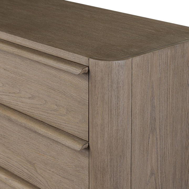 Primrose 10 Drawer Dresser - Natural Flat Oak Veneer