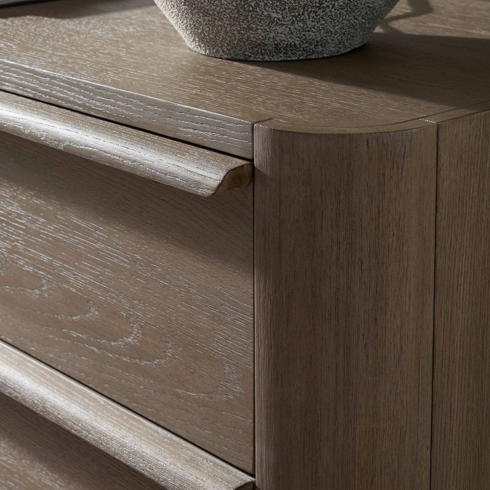 Primrose 10 Drawer Dresser - Natural Flat Oak Veneer