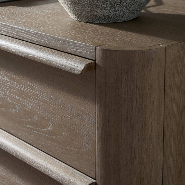 Primrose 10 Drawer Dresser - Natural Flat Oak Veneer