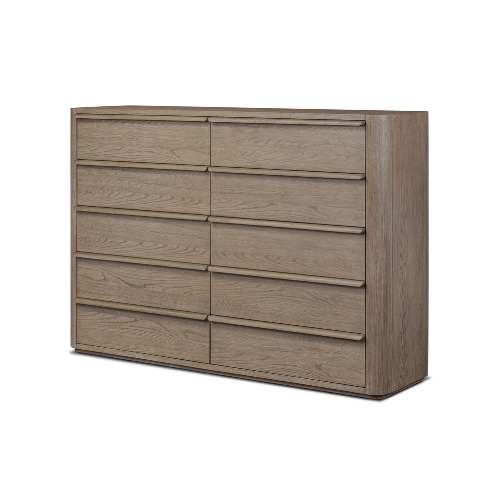Dressers & Chests Primrose 10 Drawer Dresser - Natural Flat Oak Veneer