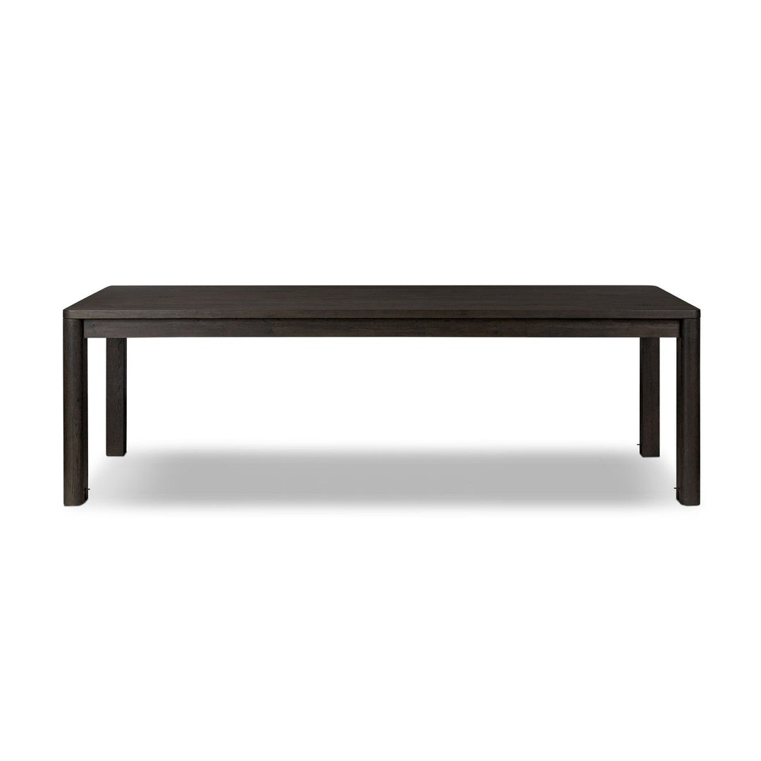 Nora Double Extension Dining Table - Smoked Black Oak - Black