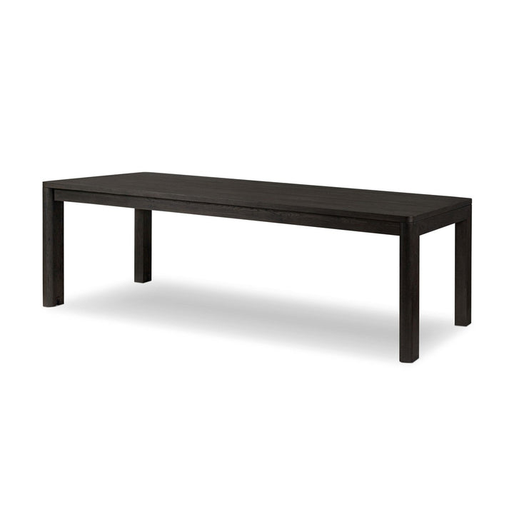 Nora Double Extension Dining Table - Smoked Black Oak - Black