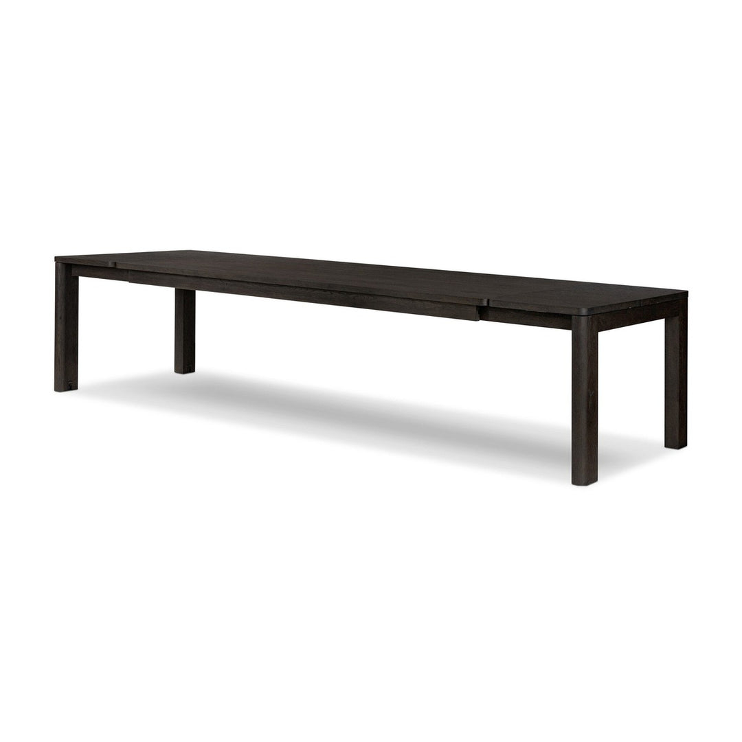 Nora Double Extension Dining Table - Smoked Black Oak - Black