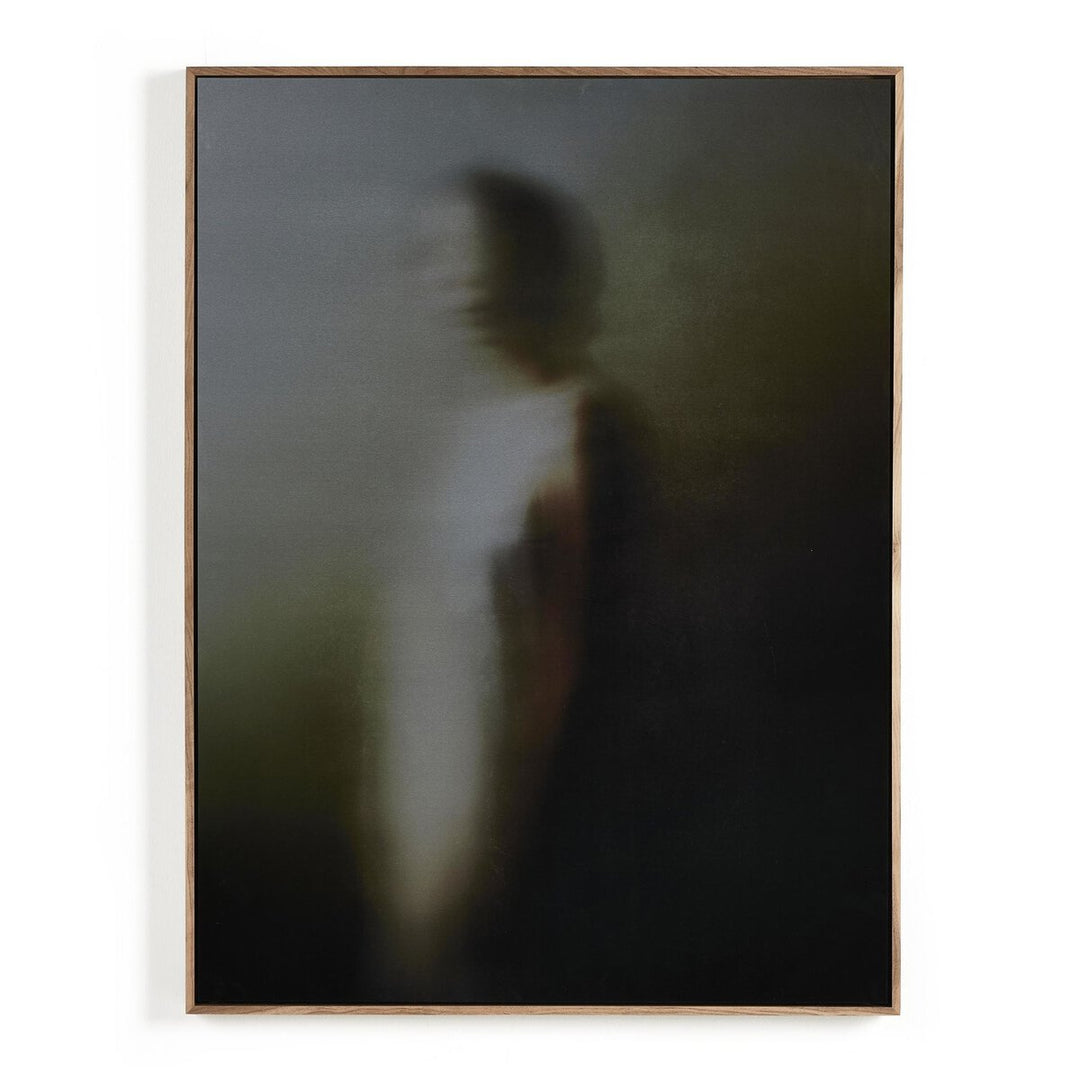 Foggy Dream Ii By Coup D'Esprit - 24.25"X32" - Rustic Walnut - Framed Metal