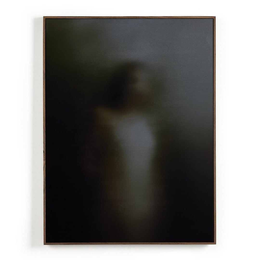 Foggy Dream I By Coup D'Esprit - 24.25"X32" - Rustic Walnut - Framed Metal