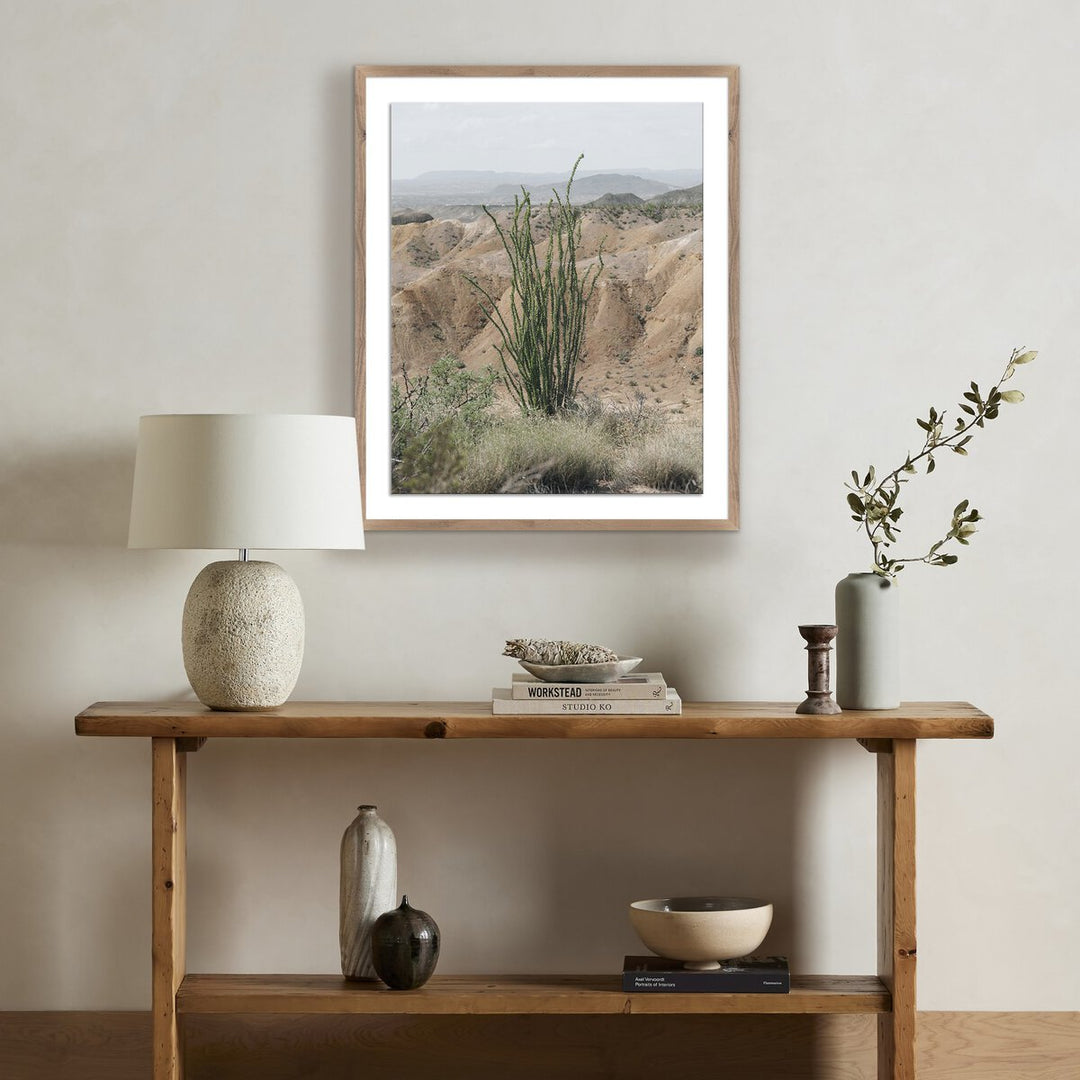 Ocotillo By Mandy Steinback - 26.5"X32" - Rustic Walnut