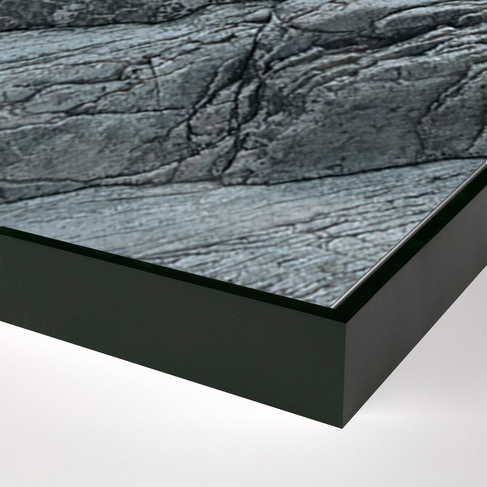 Wall Art Dry Land Ii By Mandy Steinback - 48.25"X60" - Black Maple - Framed Metal