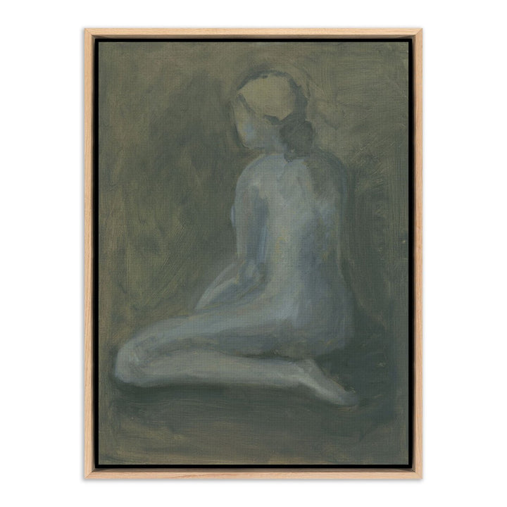 Seated Woman By Melody Mcmunn - 18"X24" - White Oak