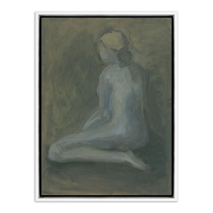 Seated Woman By Melody Mcmunn - 18"X24" - White Maple