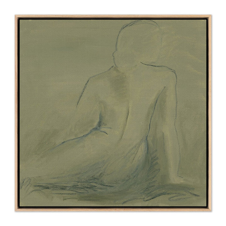 Woman At Rest Ii By Melody Mcmunn - 32"X32" - White Oak