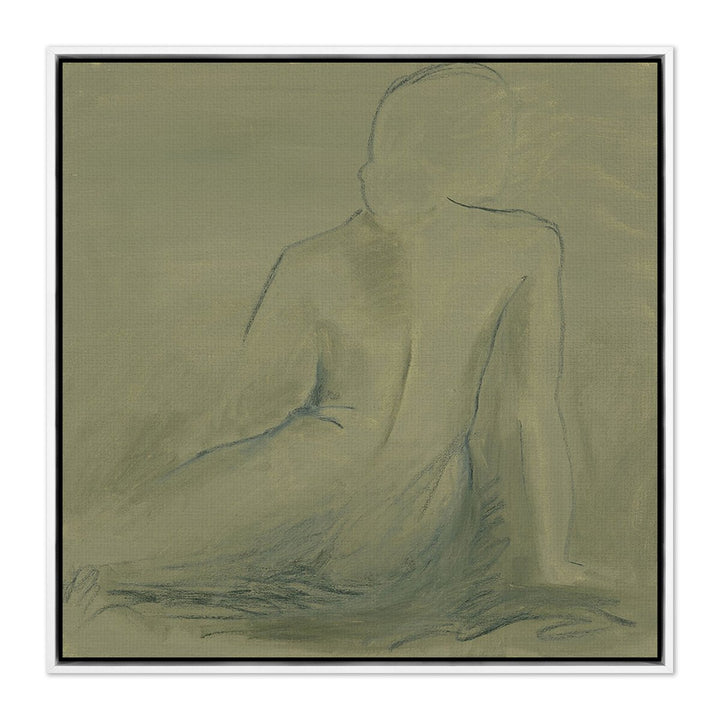 Woman At Rest Ii By Melody Mcmunn - 32"X32" - White Maple