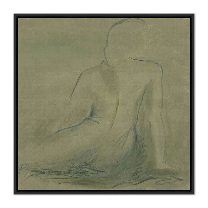 Woman At Rest Ii By Melody Mcmunn - 48"X48" - Black Maple