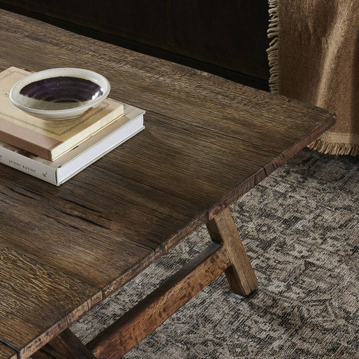 Elio Coffee Table Small: Burnt Bleached Oak