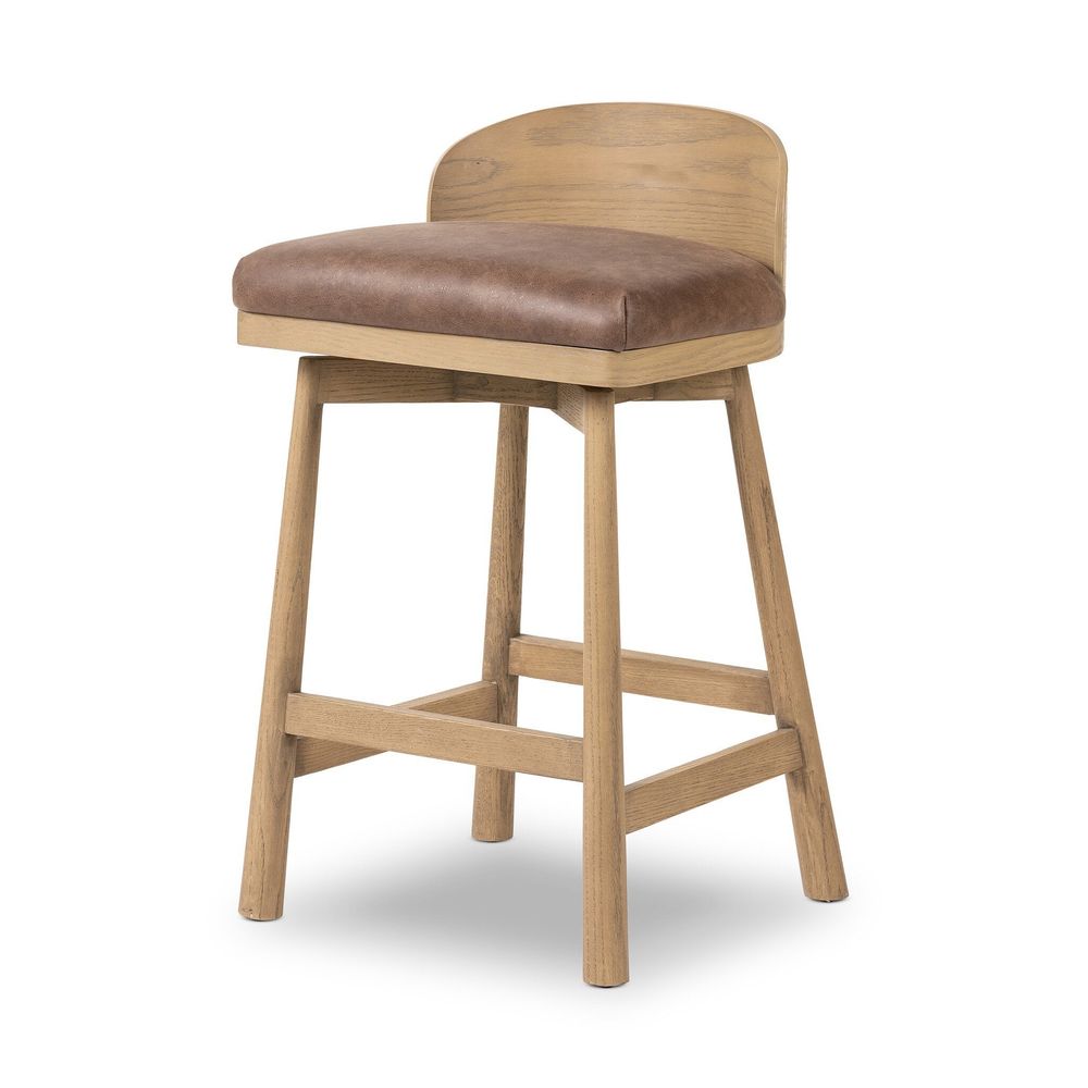 Bar & Counter Stools Cloris Swivel Bar + Counter Stool - Palermo Cigar