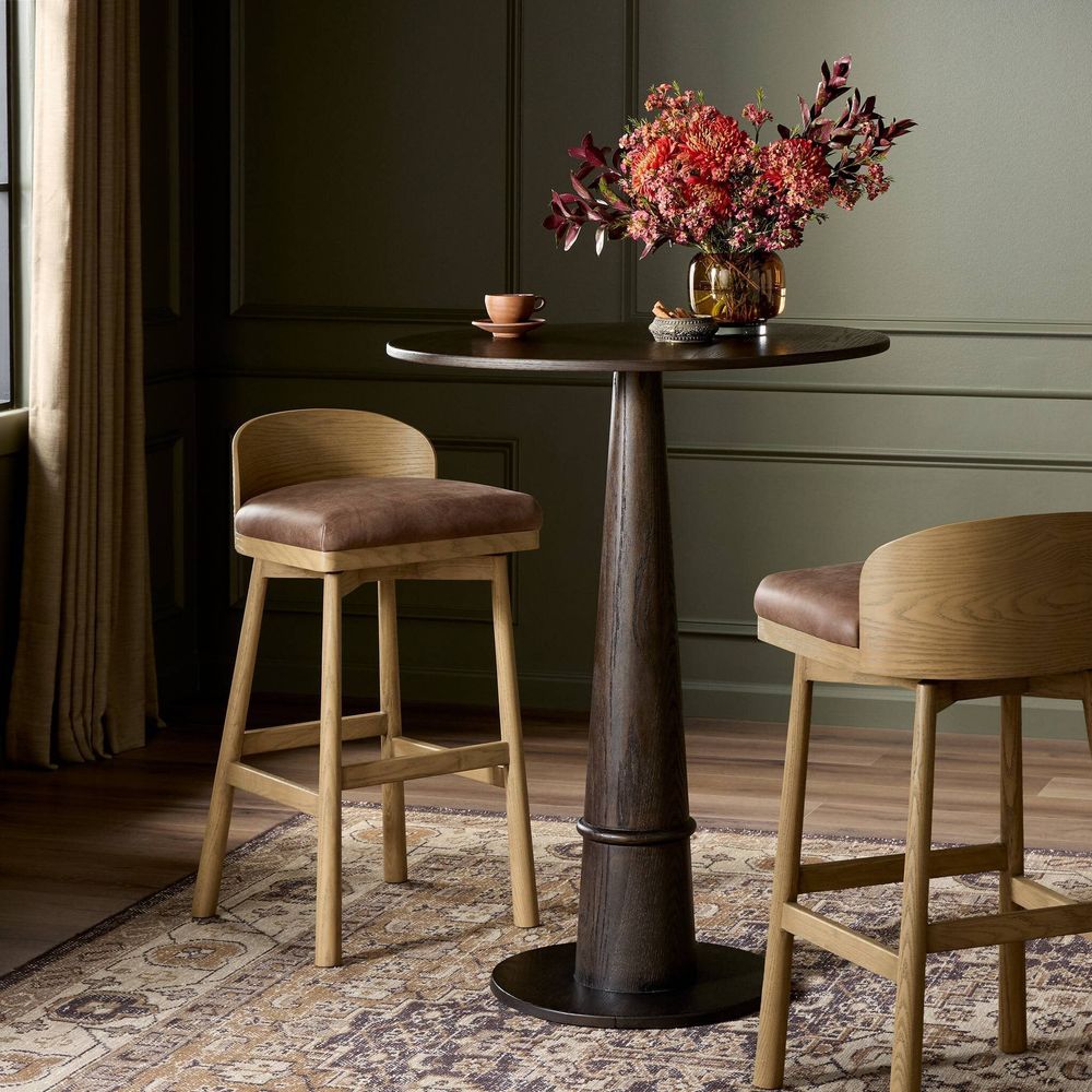 Bar & Counter Stools Cloris Swivel Bar + Counter Stool - Palermo Cigar