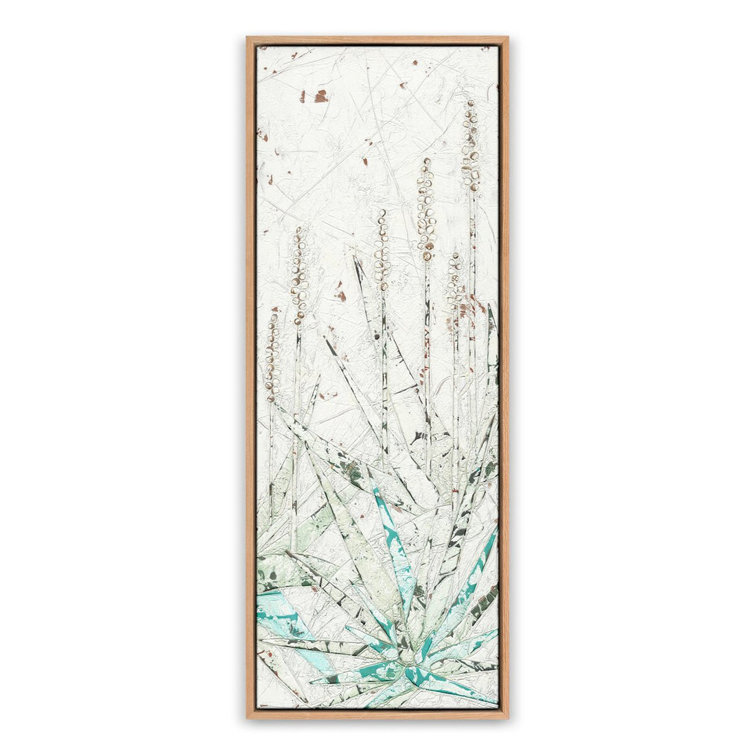 Aloe 3 By Douglas Galloway - 9.5"X24" - White Oak