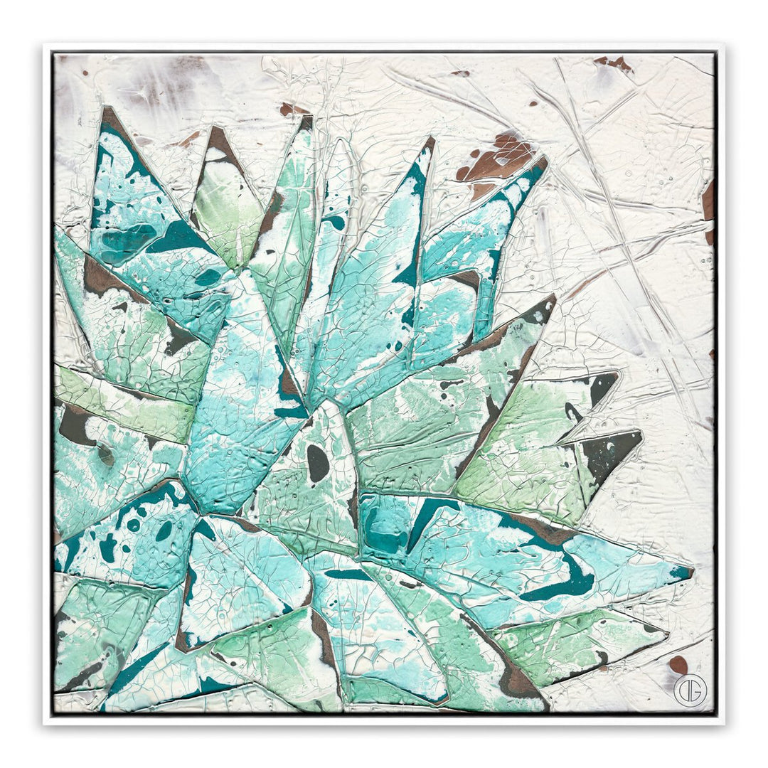 Moment With Agave 2 By Douglas Galloway - 40"X40" - White Maple