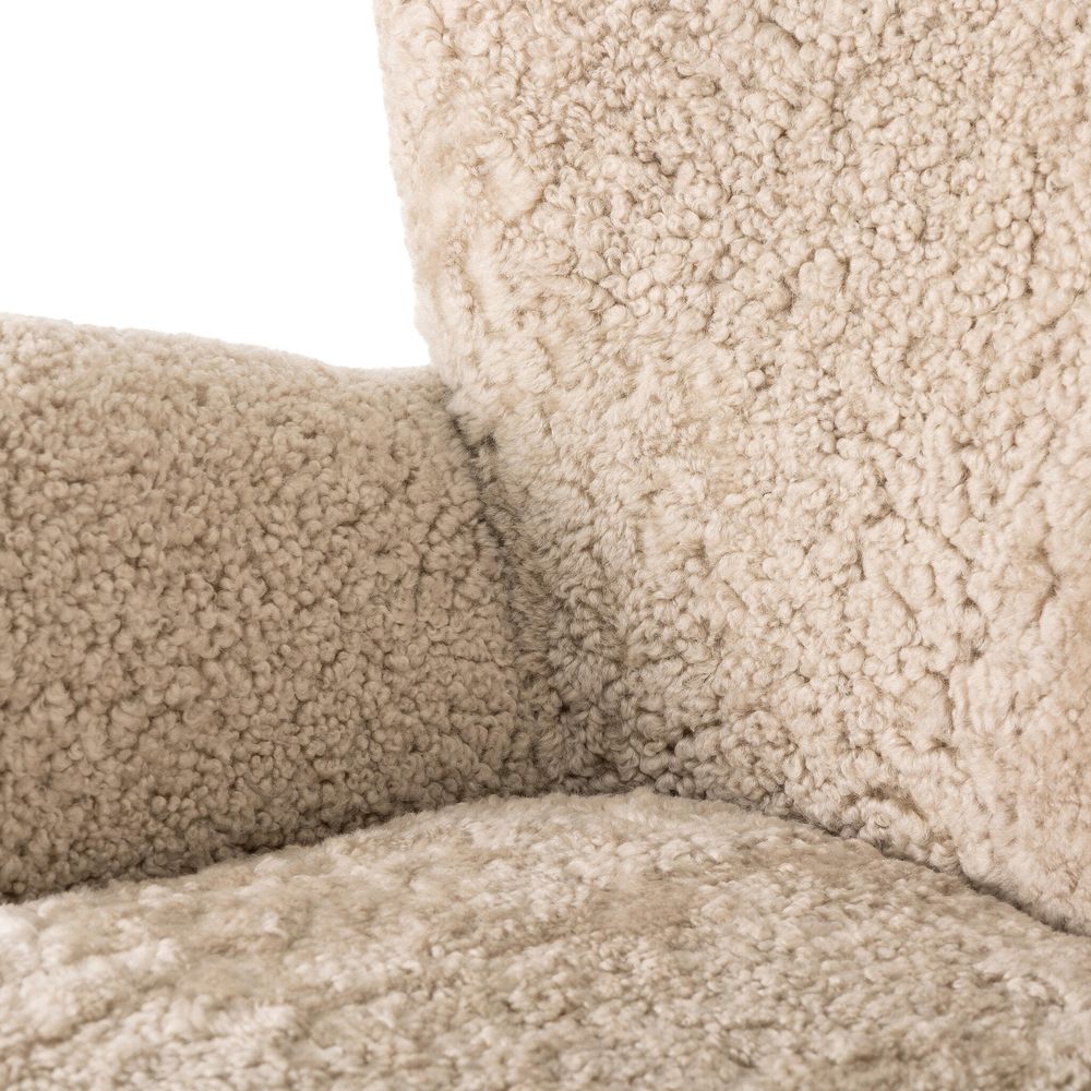 Amelie Chair - Beige Shearling