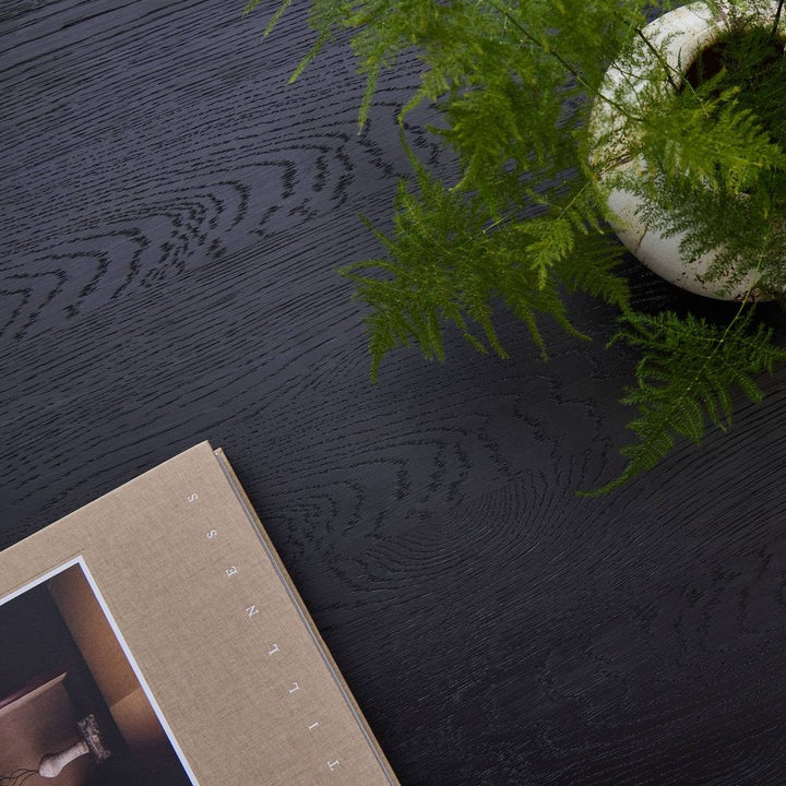 Eamon Coffee Table - Worn Black Veneer