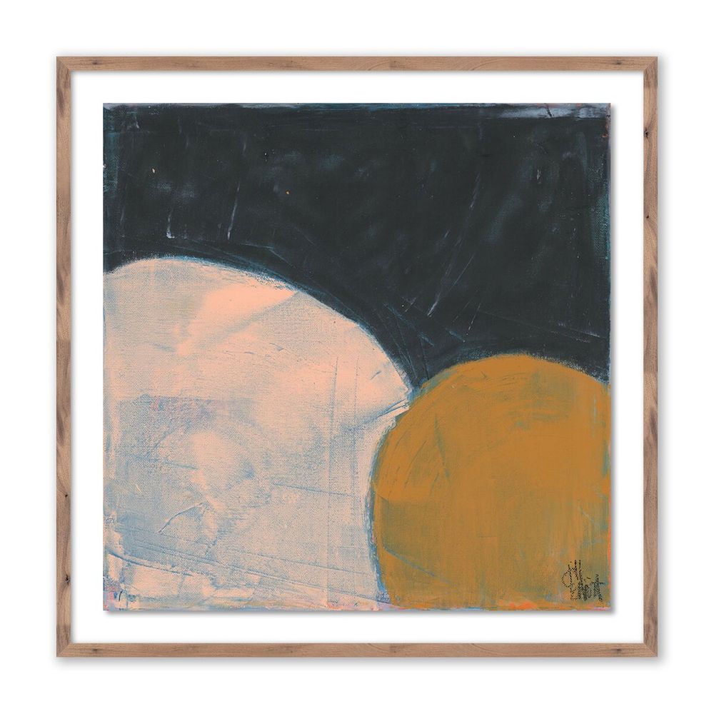 Wall Art Sometimes Still By Jill Elliott - 32"X32" - Rustic Walnut