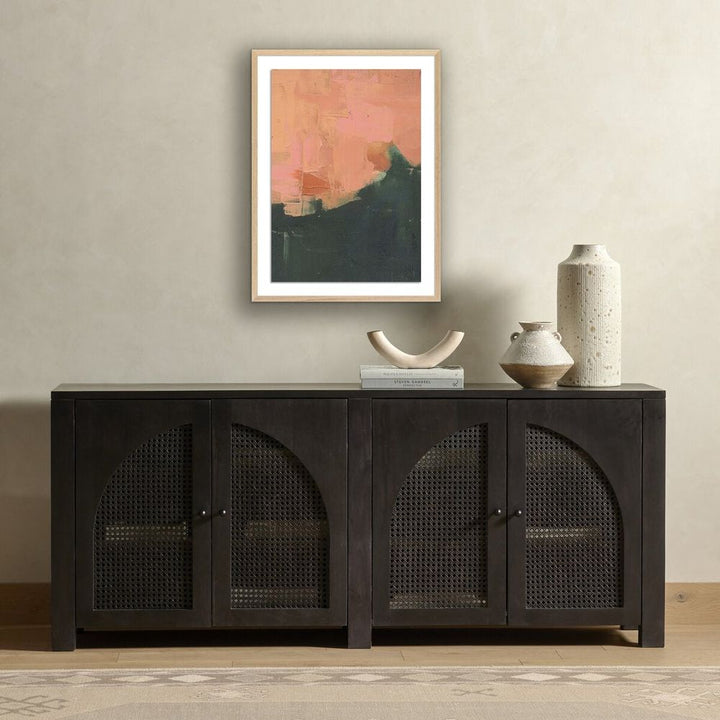 Wall Art An Invitation By Jill Elliot - 30"X40" - White Oak - Framed Paper