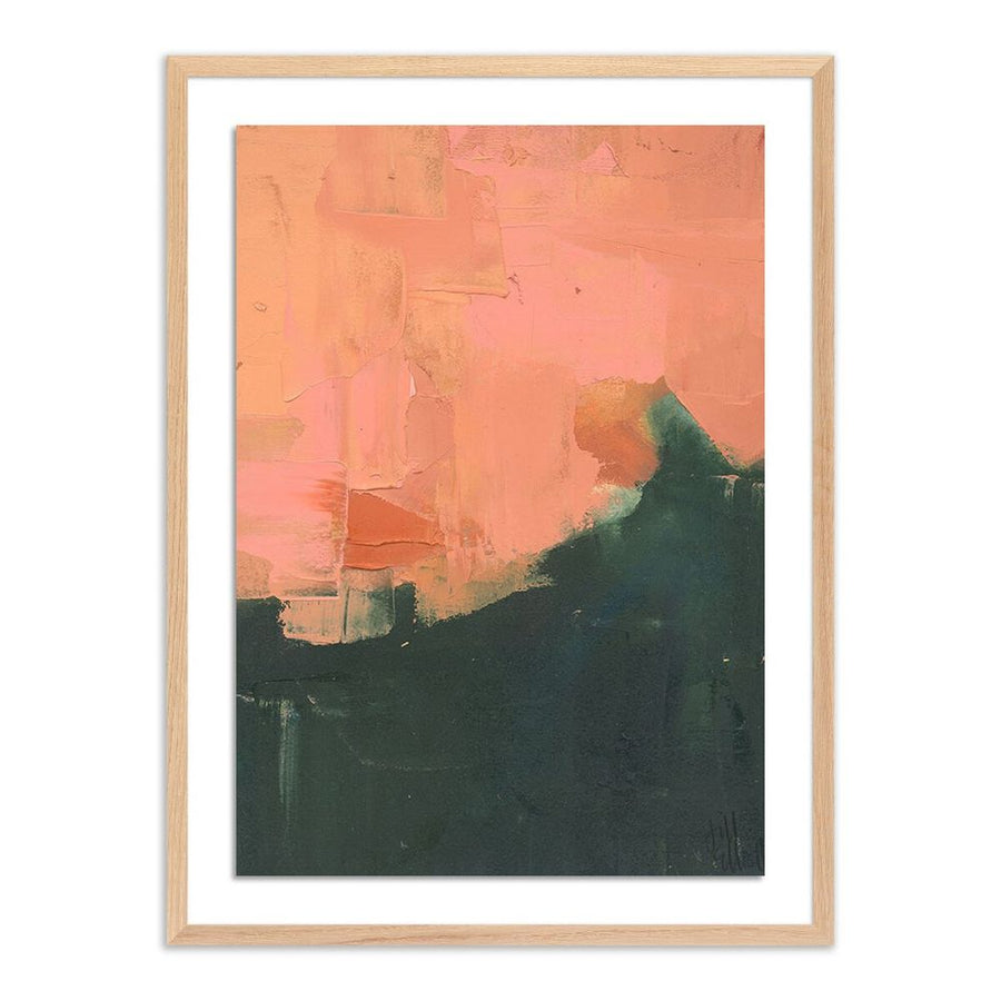 Wall Art An Invitation By Jill Elliot - 30"X40" - White Oak - Framed Paper