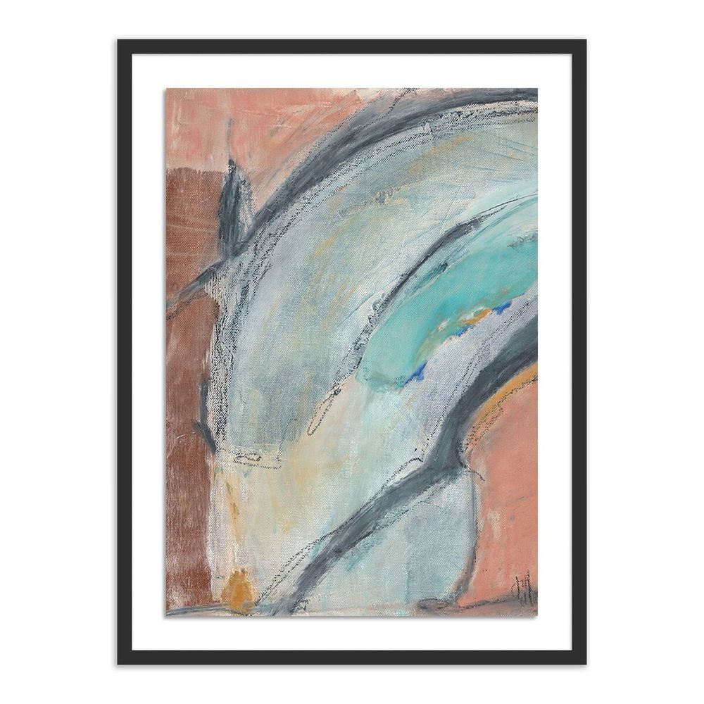 Wall Art Hazy Morning By Jill Elliott - 40"X60" - Black Maple