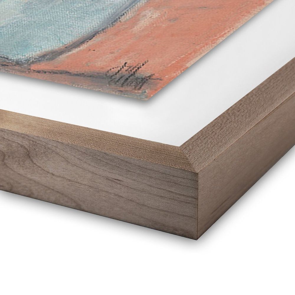 Wall Art Hazy Morning By Jill Elliott - 36"X48" - Rustic Walnut