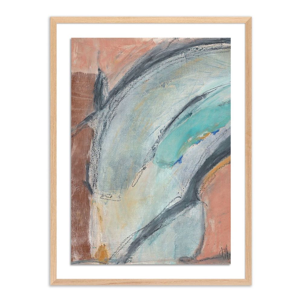 Wall Art Hazy Morning By Jill Elliott - 30"X40" - White Oak